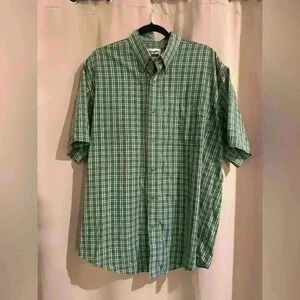 Men’s Green Plaid Wrangler Button Down
